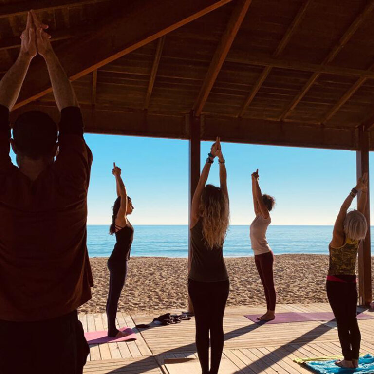 yoga at the beach